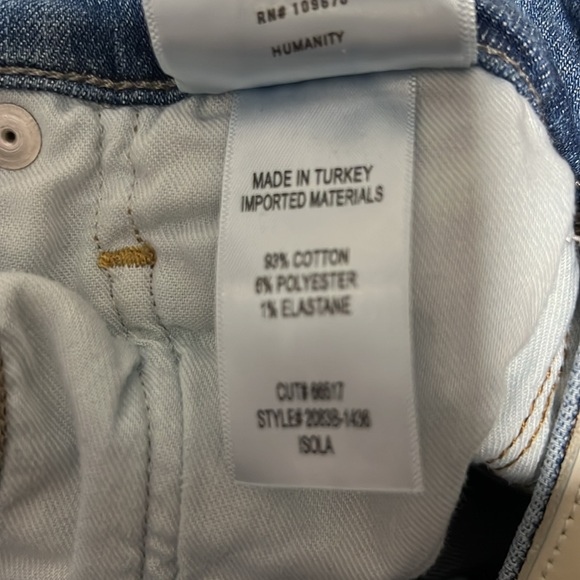 Citizens of Humanity- Isola Straight Crop stretch jeans, size 25, mid blue - Picture 4 of 8